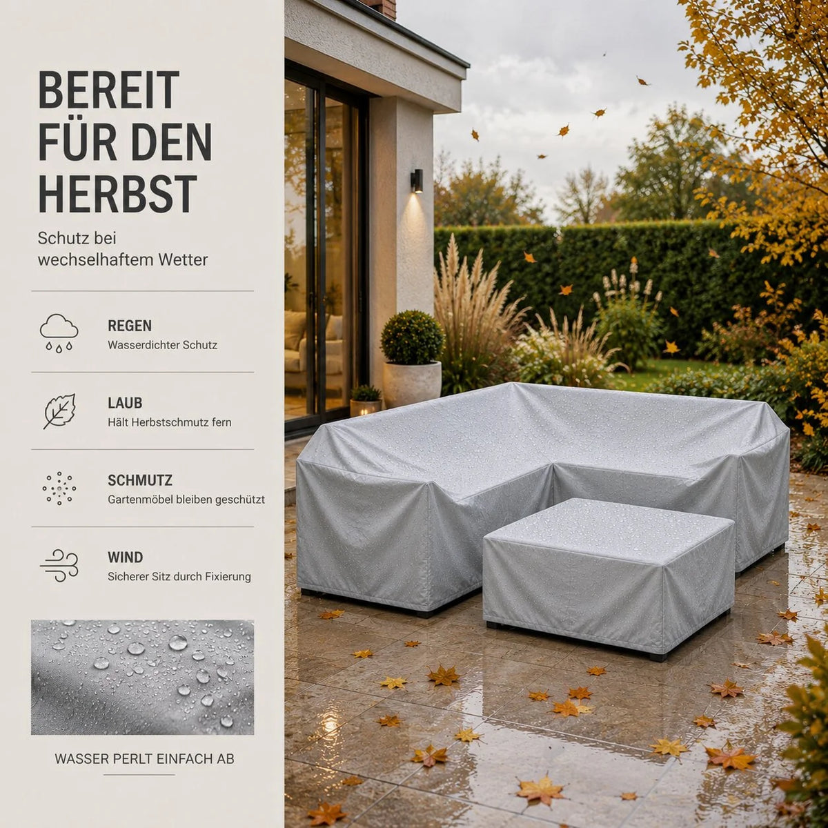 Wetterfeste Gartenmöbel Abdeckung | Regenschild