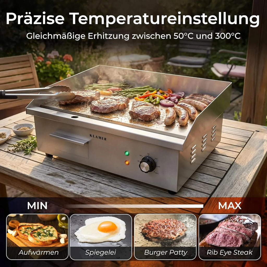 Elektrogrill Edelstahl 3000