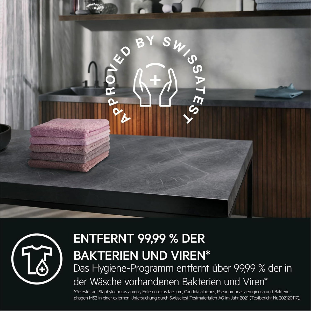 AEG Waschtrockner, Serie 7000 mit DualSense, 9 kg Waschen, 5 kg Trocknen, D, energiesparend, Mengenautomatik, Nachlegefunktion, ProSteam - Auffrischfunktion, 1600 U/min, LWR7S65690