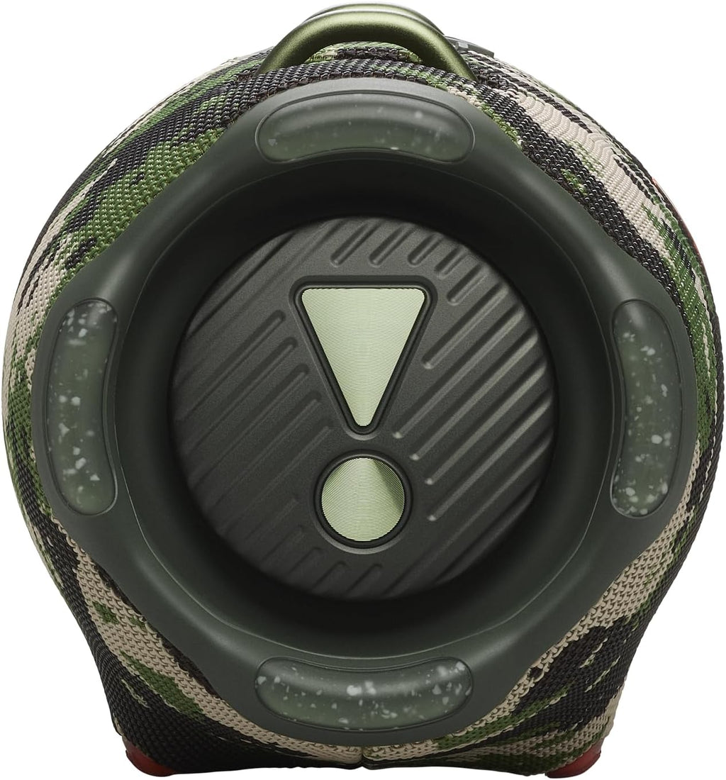 JBL Xtreme 4 Musikbox in Camouflage – Tragbare Bluetooth-Lautsprecher-Box mit tiefem Bass, KI-Sound-Boost und integrierter Powerbank – Wasserfest und staubfest – 24 Laufzeit