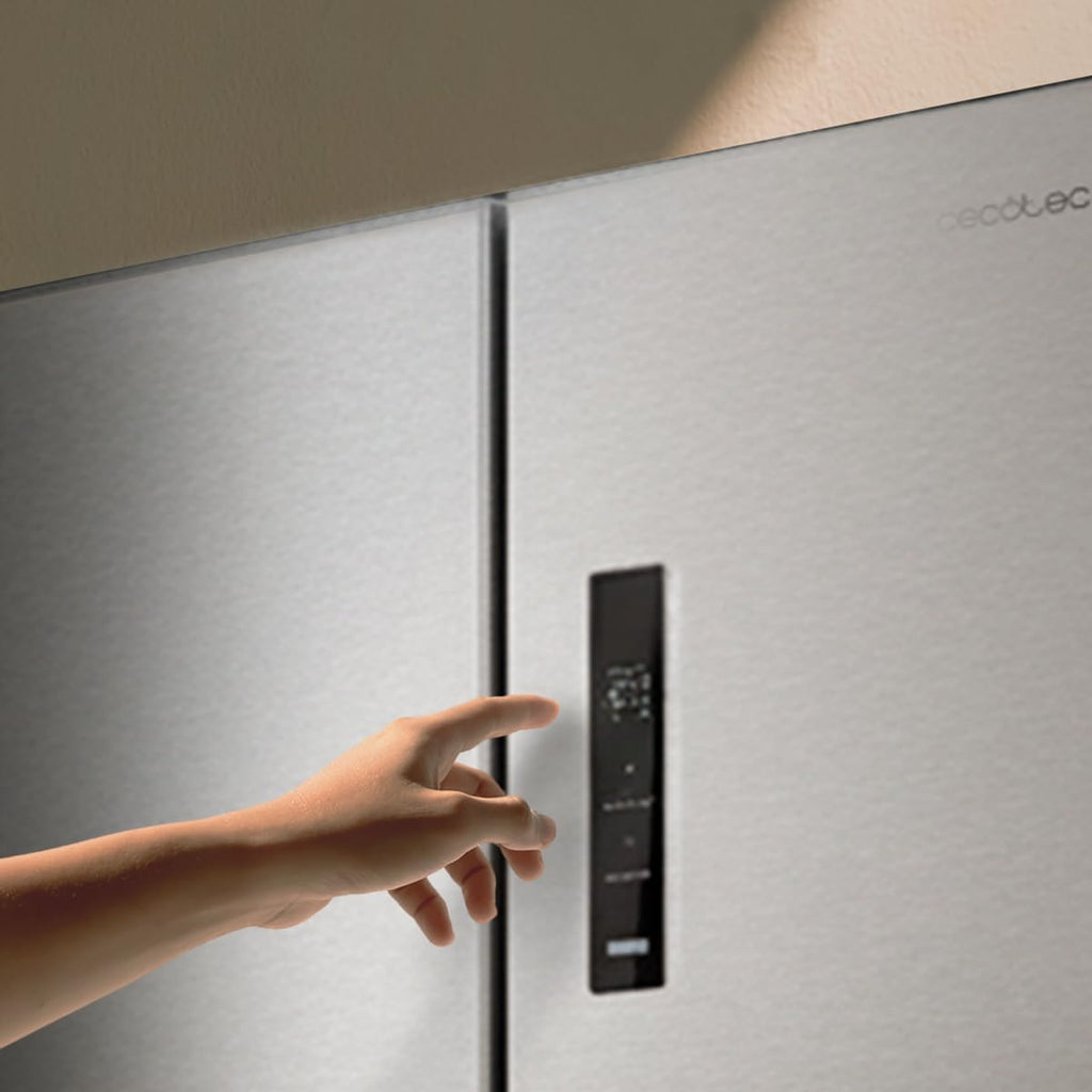 Cecotec CoolMarket 4D 394 Dark E. 394 Kühlschrank Total No Frost Total No Frost Bolero 394 Liter, Höhe 170 cm und 70 cm Breite, variable Schublade, Kompressor Inverter, Antibakteriell