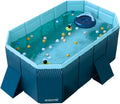 INDUSTEX Planschbecken Foldable Pool, 130 x 90 x 45 cm, Kinderbecken, Tragbarer Hundepool, Faltbarer Pool, Badewanne, Pool Spielzeug, Geeignet für Kinder, mittelgroße Haustiere