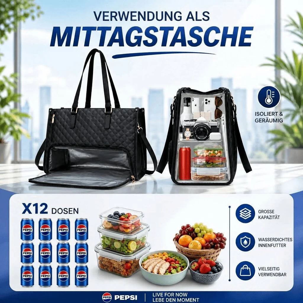 Isolierte Handtasche mit Kühlfach | Kühlmond