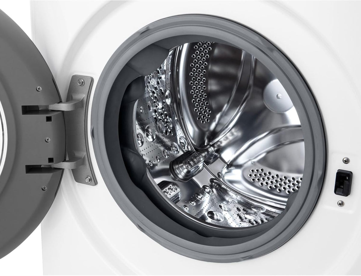 LG AI DD F4R3013NSWB Waschmaschine mit Frontlader, 13 kg, Serie R3, Klasse A-20%, 1400 Umdrehungen, AIWash, Dampfwäsche, Motor Direct Drive, Blasenkorb, Smart Diagnosis, freistehend, Weiß