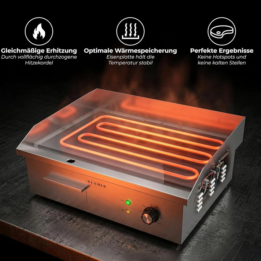 Elektrogrill Edelstahl 3000