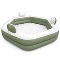 Aufblasbares PVC-Pool Sechseck 200 cm x 180 cm x 60 cm Grün/Weiß