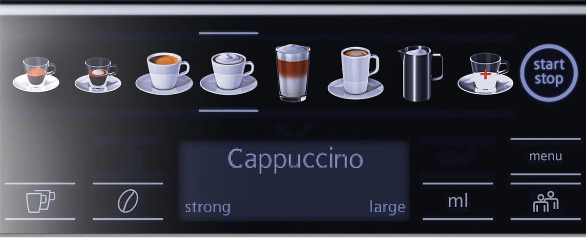 Siemens EQ6 Plus TE654319RW- Espressomachine - Antraciet, Schwarz