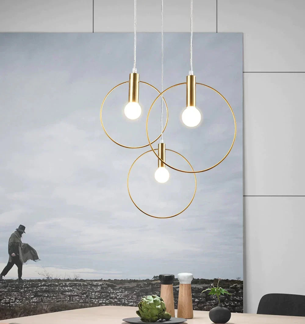 Nordic Ring-Pendelleuchte – modernes Industriedesign