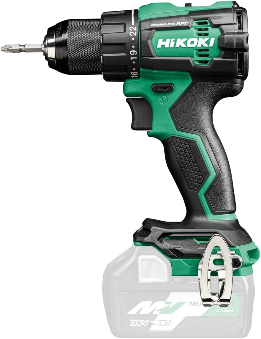 HiKOKI Brushless Combo-Kit KC18DE (Winkelschleifer, Bohrschrauber, Schlagschrauber, Bohrhammer, 3x 18V 5.0 Ah Akku, Ladegerät, Transporttasche)