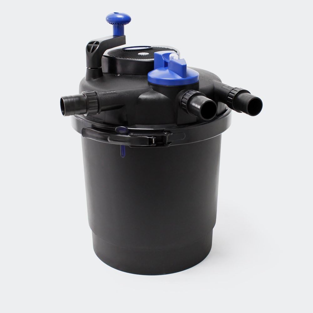 SunSun CPF-2500 Druckteichfilter 6000 l/h / 11 W UVC Einheit, Teichdruckfilter für Teiche bis 6000 Liter, Teichklärer, Filteranlage