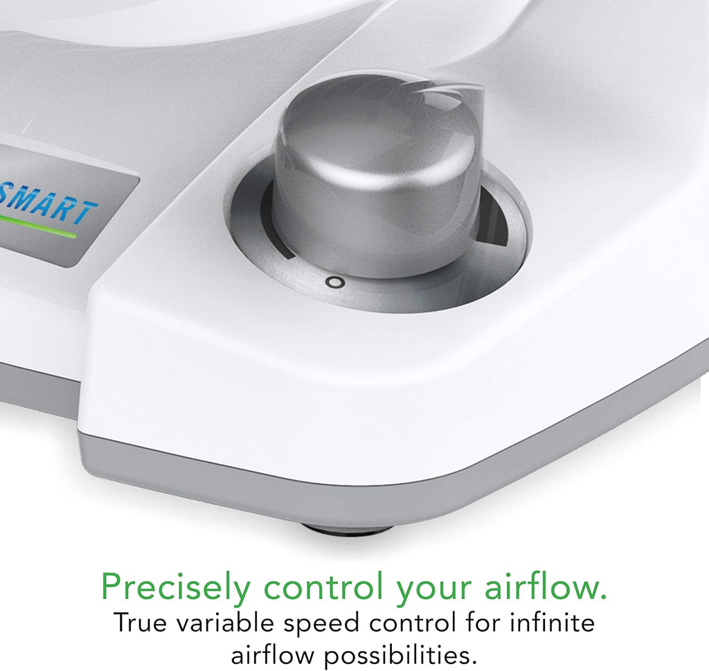 Vornado 133DC Energy Smart Compact Air Circulator Fan with Variable Speed Control, White