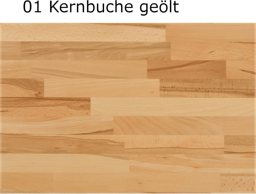 DICO 2er Stapelbett Massivholz mit Rollrost Größe 90x200 cm 01 Kernbuche geölt