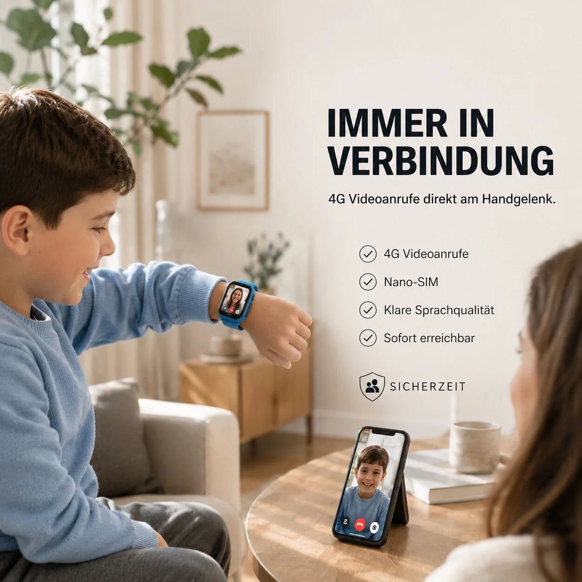 Kinder Smartwatch mit GPS | Sicherzeit