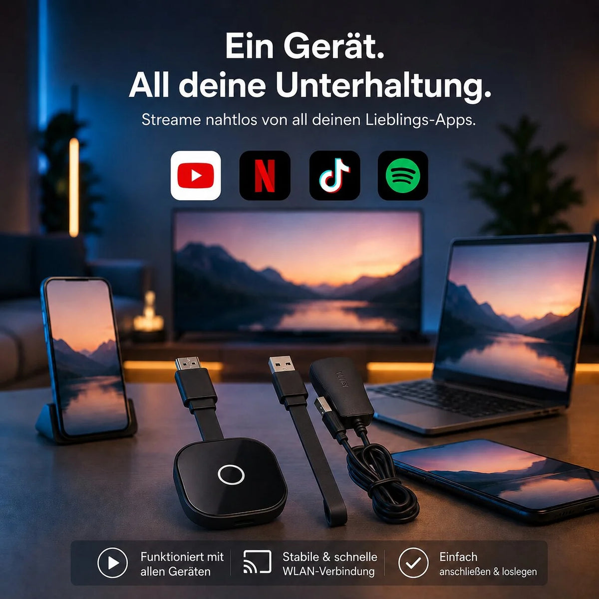 Wireless HDMI Adapter für Bildschirmspiegelung | BildFunkel