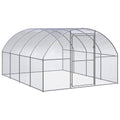 2025 Recinto para gallinas de acero galvanizado – Jaula exterior 3 x 4 x 2 m, recorrido libre, gallinero