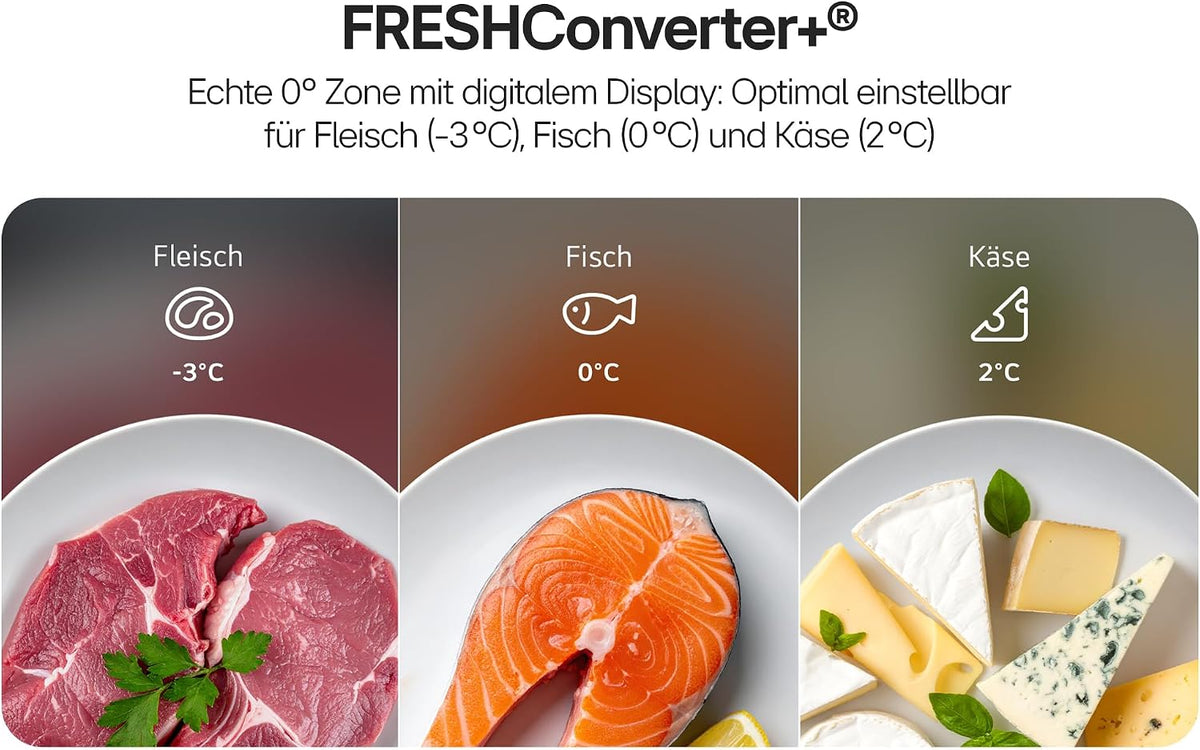 LG GBBS322CEV Fit&Max Kühl-/Gefrierkombination (375 L, Energieklasse C) vollintegrierbar oder freistehend mit FRESHConverter+, DoorCooling+ und Total No Frost, Schwarz