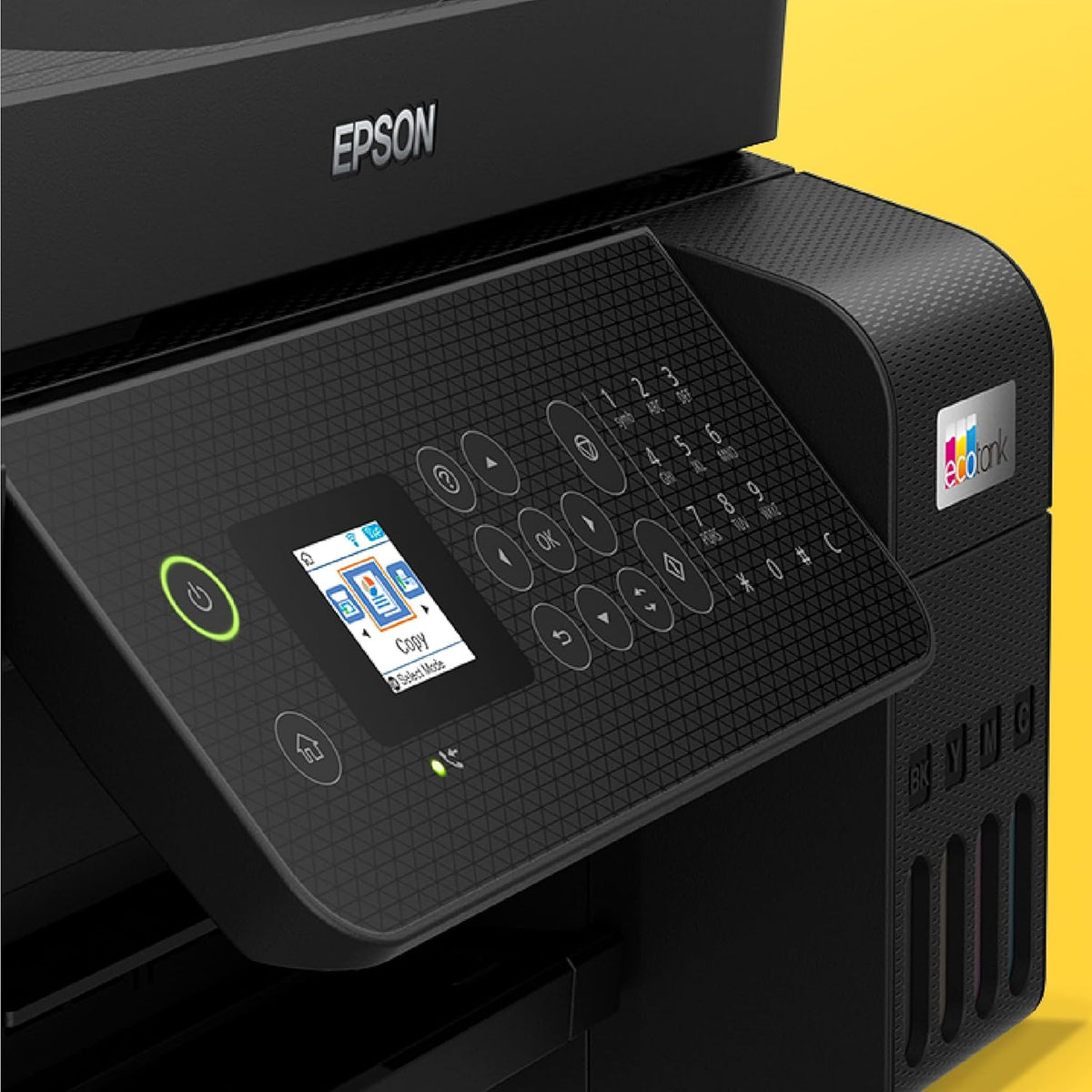 EcoTank ET-4800 Tintentankdrucker | für Zuhause & kleine Büros | WLAN & Ethernet| A4 | Drucken, Kopieren, Scannen, Faxen | 3.7cm LCD-Display Bildschirm | ADF | inkl. Tinte für bis zu 3 Jahre