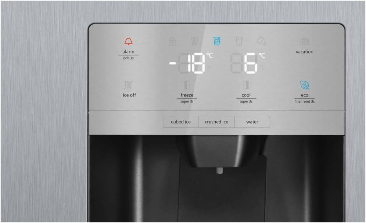 SIEMENS KF96NVPEA iQ300 Multi-Door-Kühlschrank, 183 x 91 cm, 405 L Kühlen & 200 L Gefrieren, hyperFresh längere Frische, noFrost nie wieder abtauen, superCooling schnellere Kühlung