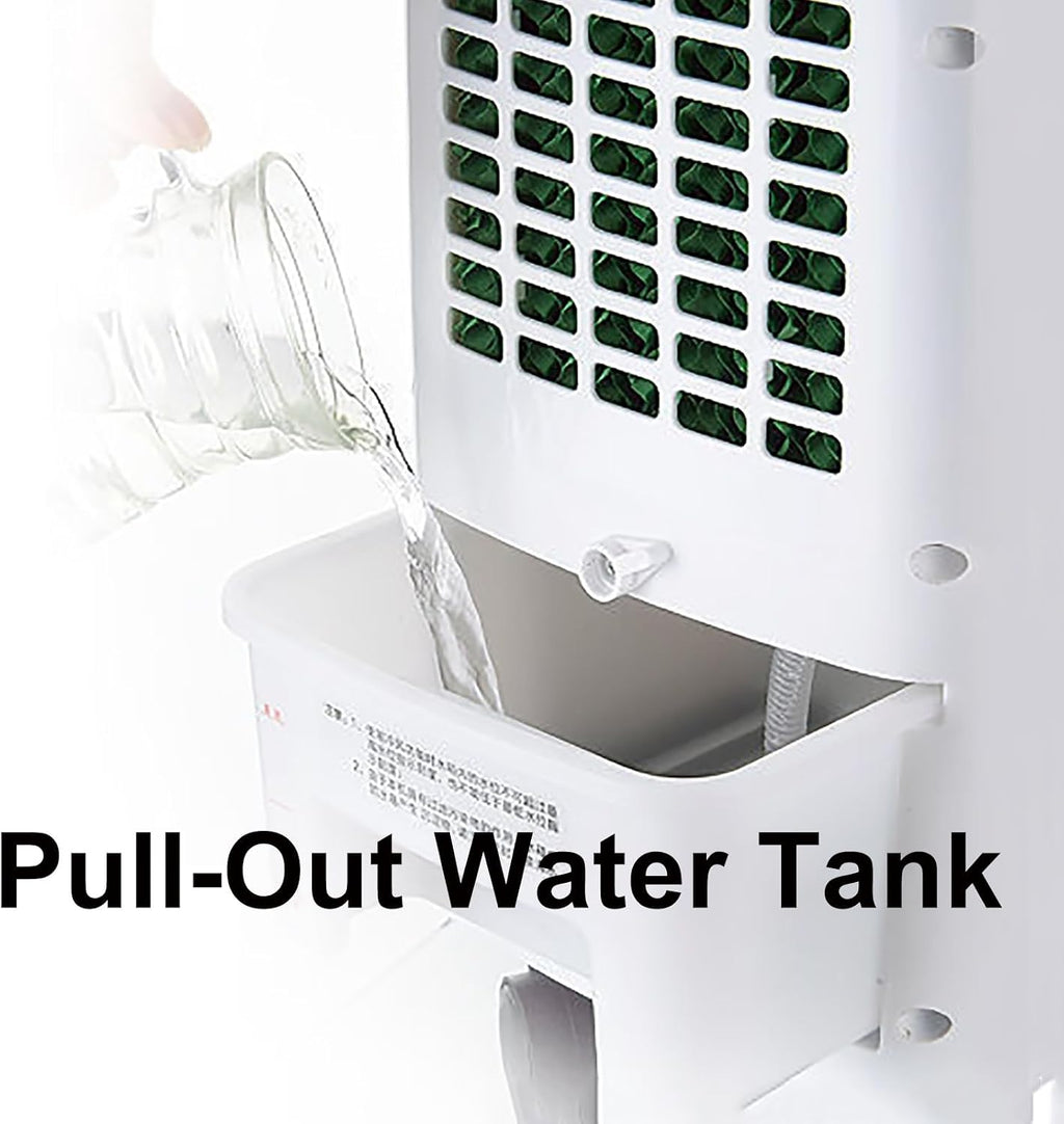 Klimaanlage Ventilator, Air Circulator Cooler Fans, Mobile Wasserkühlung Ventilator mit Rädern, Weitwinkel-Oszillation, für Familie, Büro oder Schlafsaal