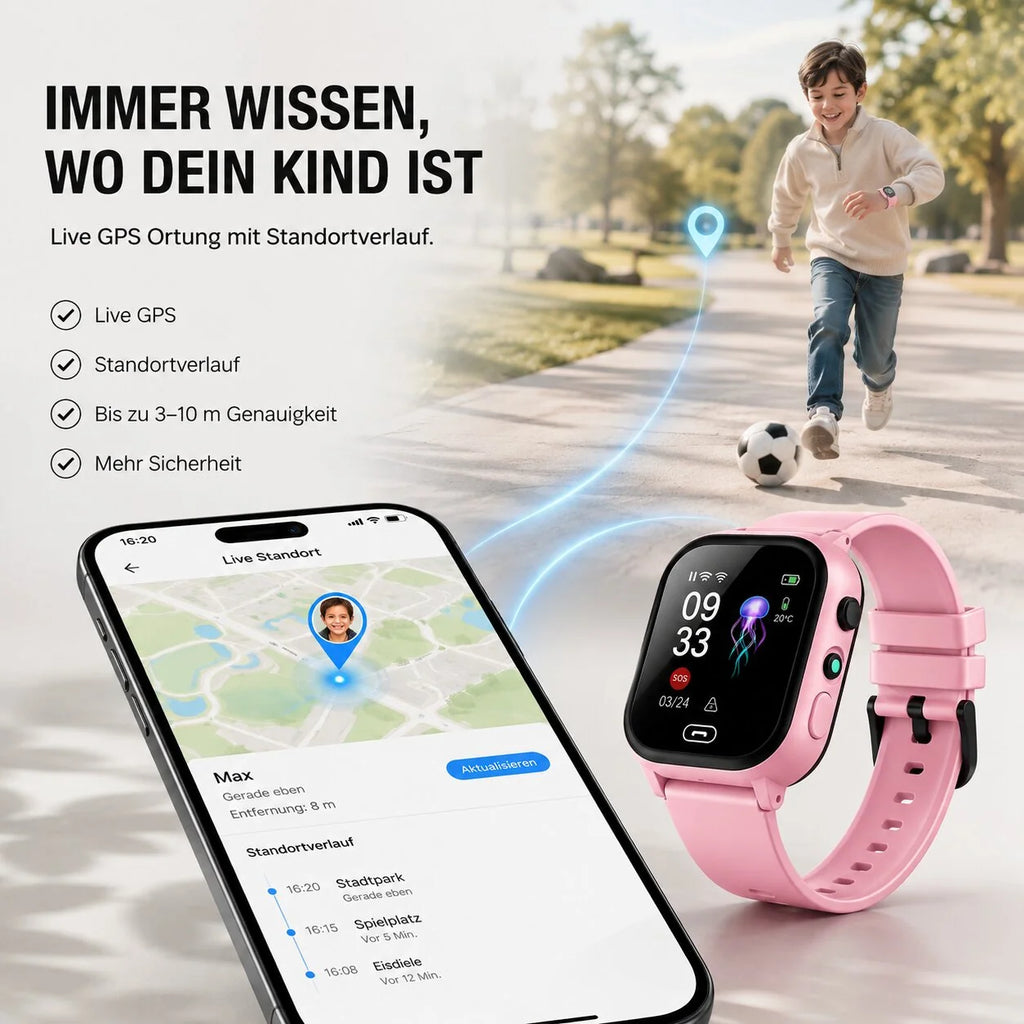 Kinder Smartwatch mit GPS | Sicherzeit