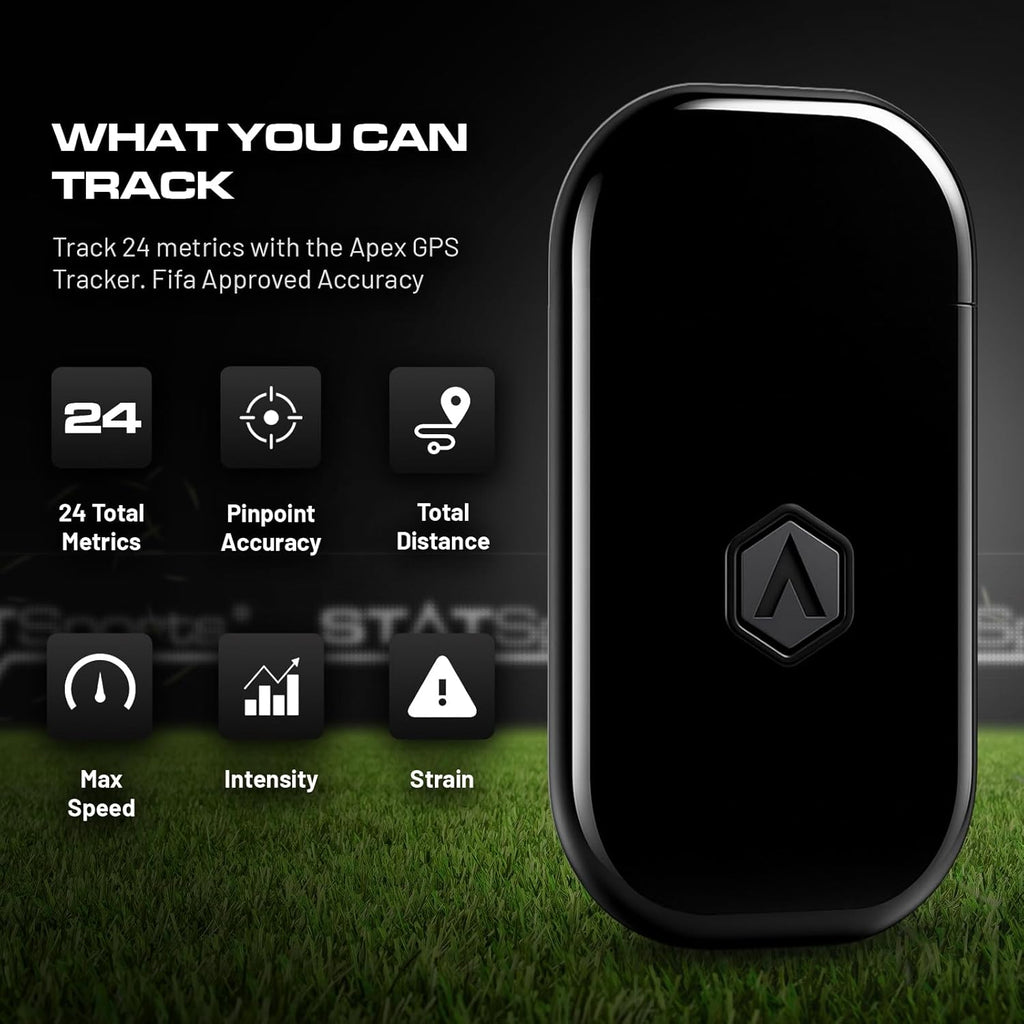STATSports Academy Fußball Tracker Weste – Entfalte Elite-Leistung mit Profi-Coaching, Übungen & Ernährungsplänen – Misst 24 Leistungsmetriken – GPS Weste für Profi-Spieler & Teams, Erwachsene L
