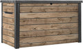 Koll Living Keter Gartenbox Ontario 870L | 147x83x86 cm cm | Kunststoff in Holzoptik (Pinie) | Deckel mit Gasdruckfedern | abschließbar