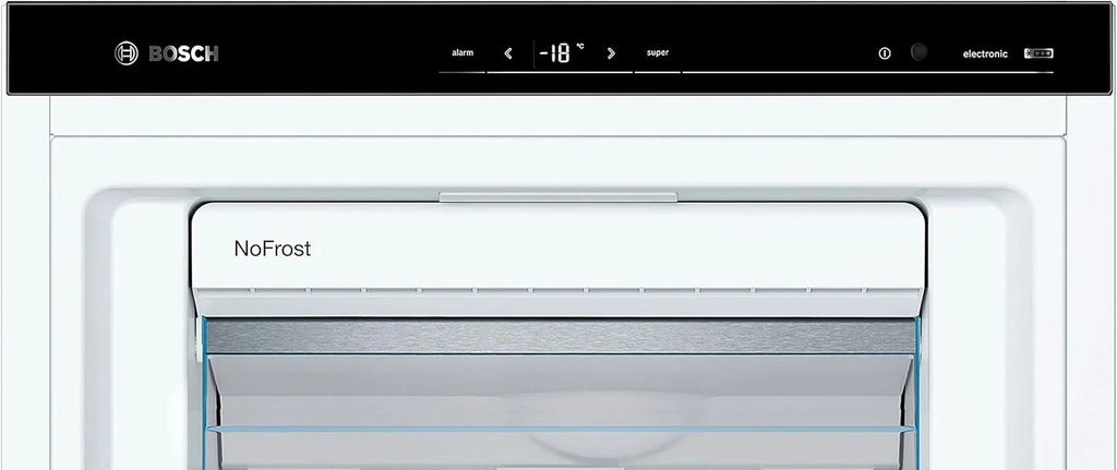 Bosch GSN51AWCV Serie 6 - Congelador independiente, 161 x 70 cm, 175 kWh por año, color blanco, 290 L, tamaño XXL, iluminación LED, VarioZone, NoFrost