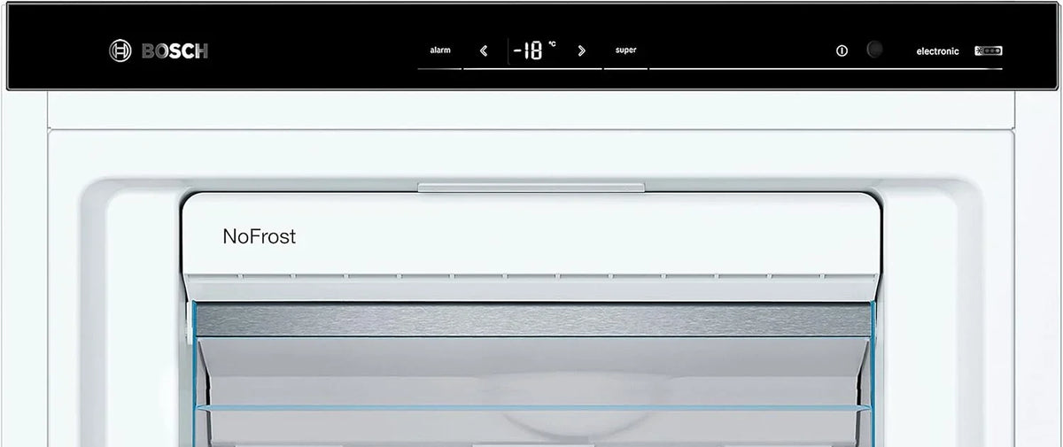Bosch GSN51AWCV Serie 6 - Congelador independiente, 161 x 70 cm, 175 kWh por año, color blanco, 290 L, tamaño XXL, iluminación LED, VarioZone, NoFrost