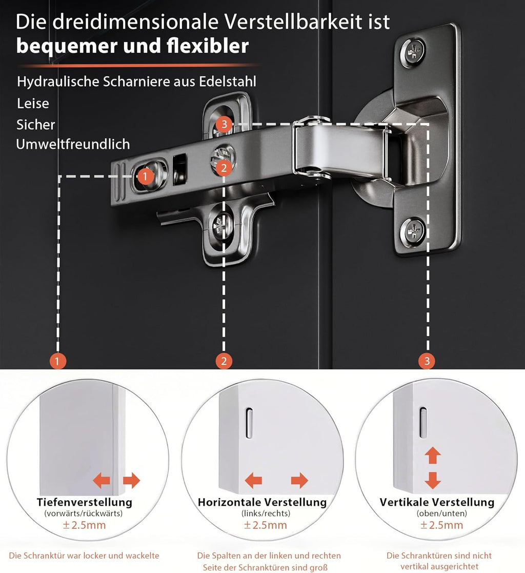SVNR 90x65 cm Spiegelschrank Mit LED-Beleuchtung Fürs Badezimmer, 3-Türiger Badspiegelschrank Beleuchtung Mit Bluetooth, Touch-Schalter, Antibeschlag & Steckdose (Silber)