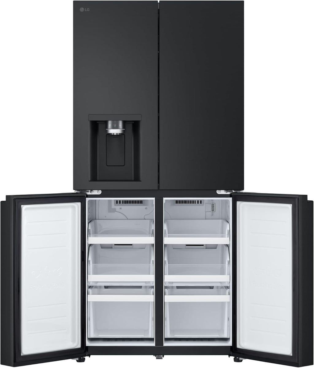 LG GML861EPPE SLIM Side-by-Side Kühlschrank mit Gefrierfach (506 L, Energieklasse E) mit Eis- und Wasserspender, UVNano, Total No Frost, Silber