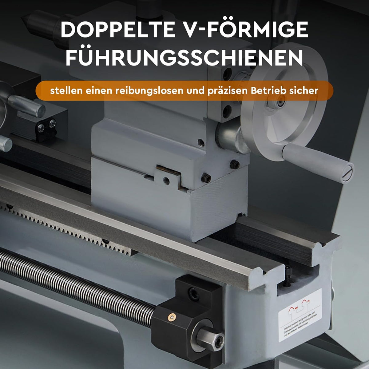 CREWORKS Metalldrehmaschine 750W Drehmaschine 8x16 Zoll Tischdrehmaschine 210x400MM Drehbank Metall 2500 RPM Mini-Metalldrehmaschine für Metallbearbeitung Metal Lathe (8 x 16 Zoll)