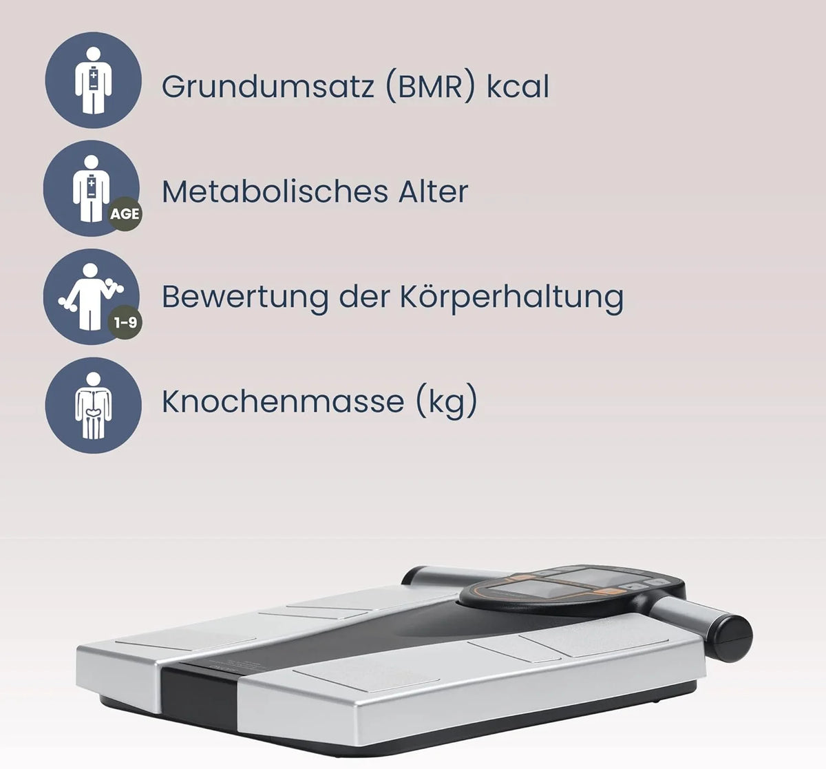 TANITA BC-545N Segment-Körperzusammensetzungswaage On Screen Messwerte pro Körperteil 10 Messungen Silber | 1er pack