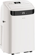 BE COOL mobiles Klimagerät 14000 BTU mit Heizung & WLAN, 4 in 1 Klimaanlage mit Entfeuchter und Ventilator, für Räume bis 48 m², Fernbedienung, Timer, Alexa & Google Assistant, weiß
