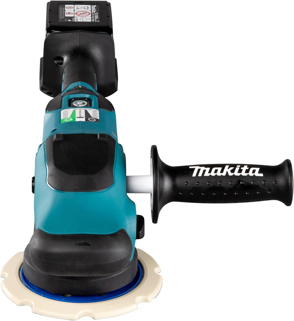 DPO600TKX1 Exzenterpolierer, 1 Akku plus Ladegerät im Transportkoffer, Blau, 18 V / 5,0 Ah