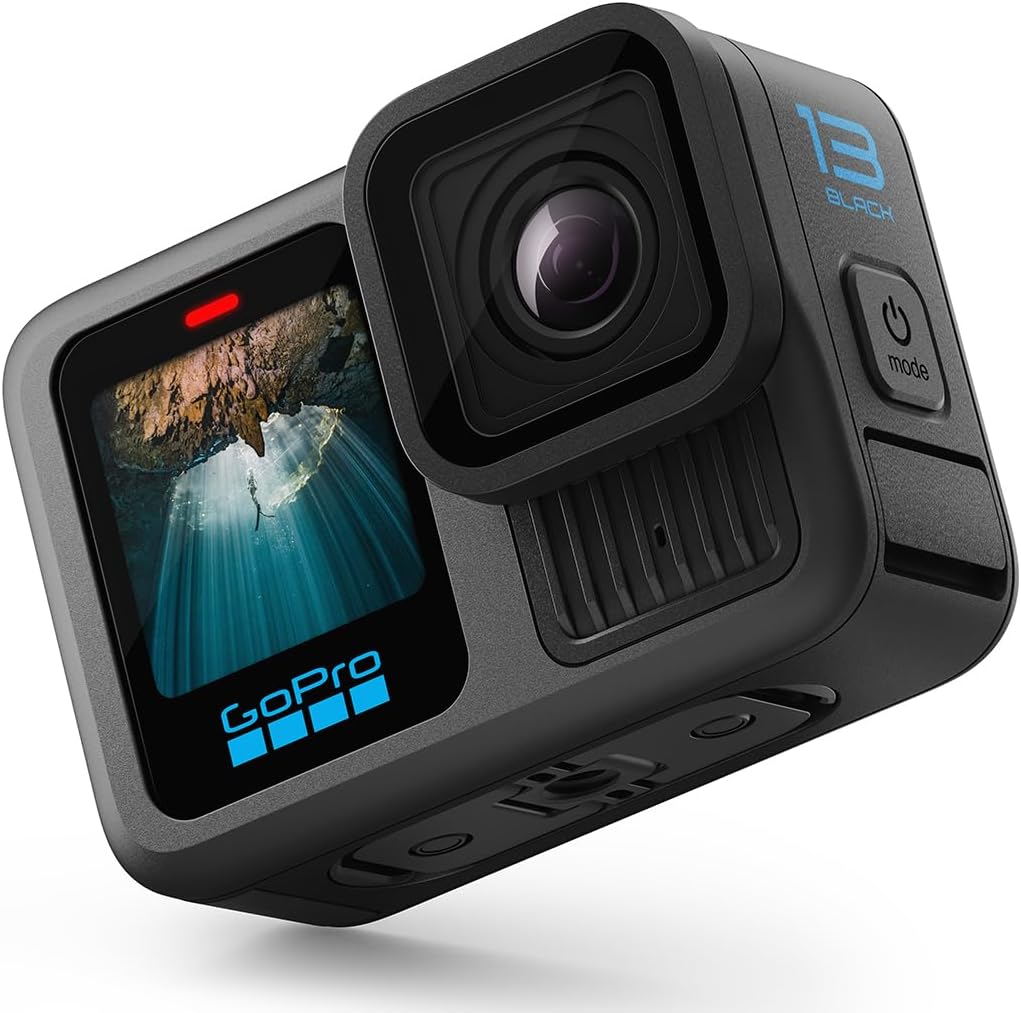 GoPro HERO13 Black - wasserdichte Actionkamera mit 5,3K60-Video, 27MP-Foto + Kompatibilität mit Objektiven der HB-Serie