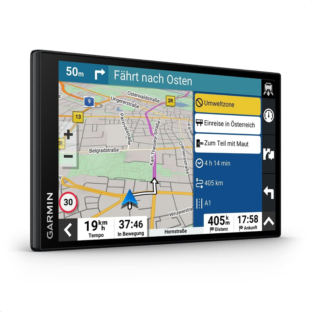 DriveSmart 76 MT-S – Navigationsgerät mit großem 7 Zoll (17,8 cm) HD-Display, 3D-Europakarten mit Umweltzonen, Verkehrsinfos in Echtzeit via Drive App, Sprach- und Fahrerassistenz