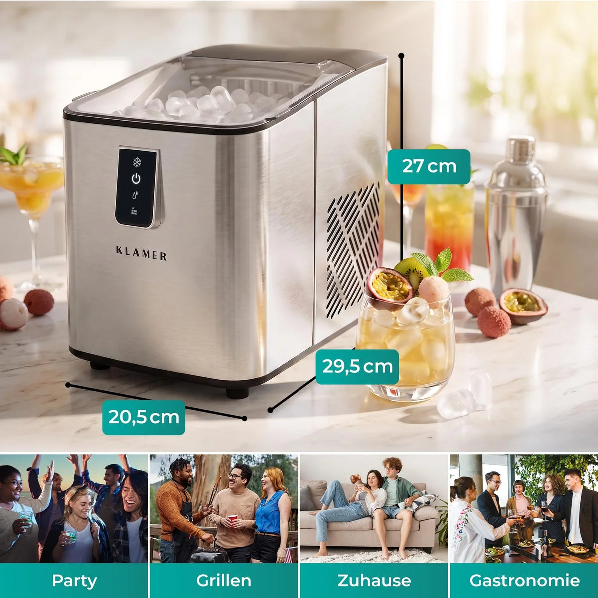 Eiswürfelmaschine 1L