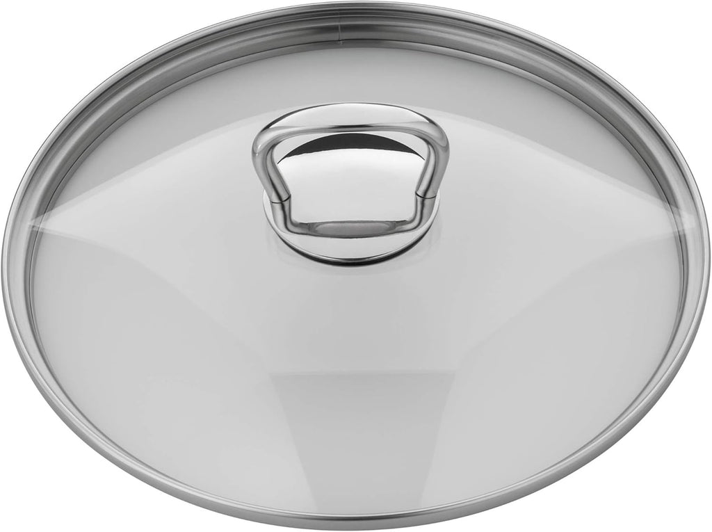 Silit Toskana Topfset induktionsgeeignet 10-teilig, Kochtopf Set mit Glasdeckel, Induktionskochtöpfe, Milchtopf, Dämpfer, Pfanne, Edelstahl teilmattiert, Induktions Töpfe Set unbeschichtet