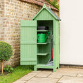 Gartengeräteschrank aus Holz Praktischer Stauraum für Garten und Terrasse Bitumendach Outdoor HTI living
