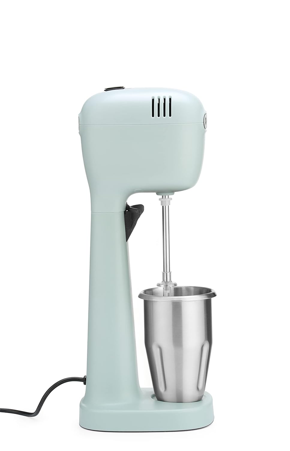 HENDI Milchshake Maker, Inkl. 2 Mixbechers (Edelstahl und Polykarbonat) und 4 austauschbaren Rührwerken, Drink mixer, Frappés, Getränkemixer, 230V/400W, 170x196x(H)490mm, Karamell