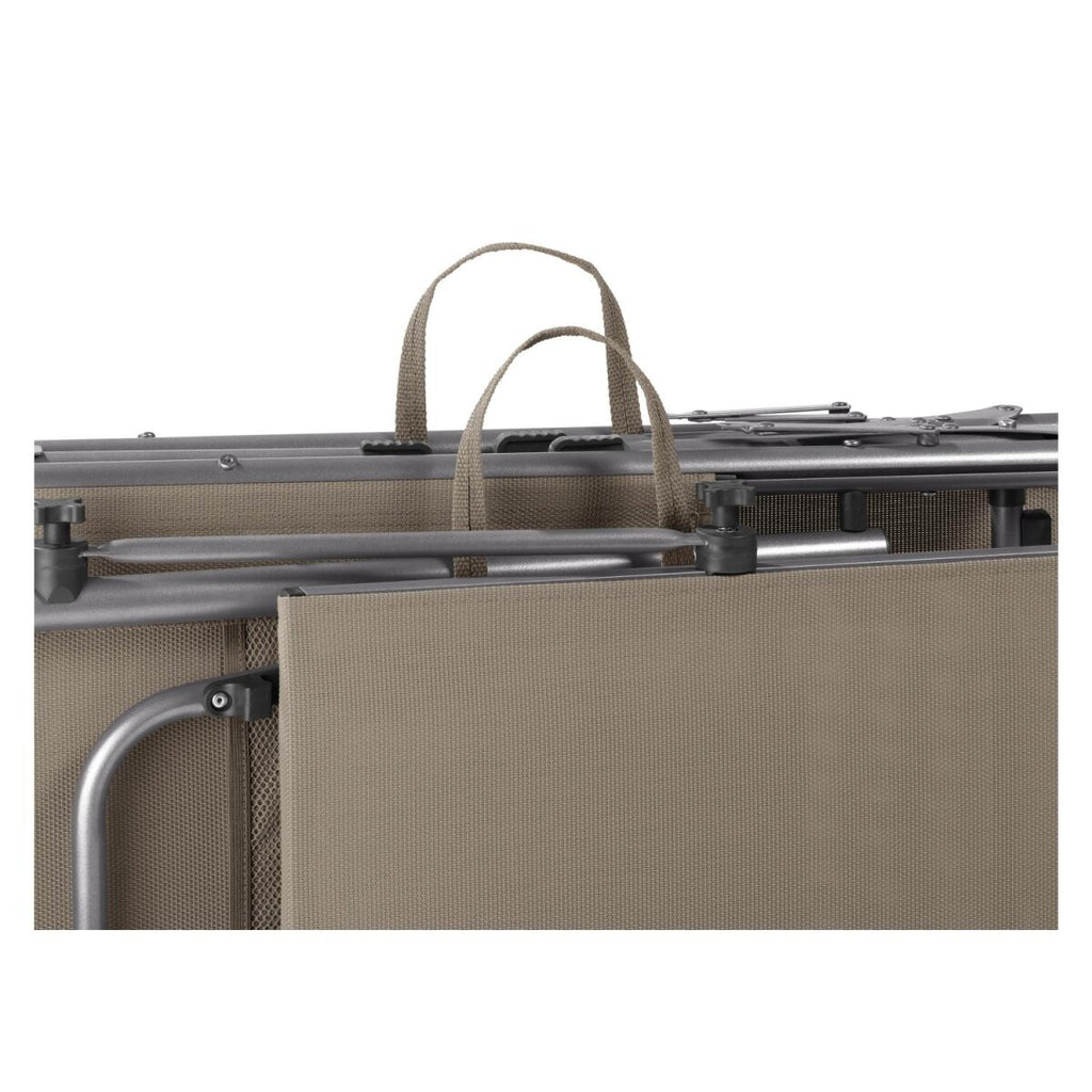 LIVARNO home Alu-Dreibeinliege »Houston«, mit Sonnendach, taupe - B-Ware sehr gut