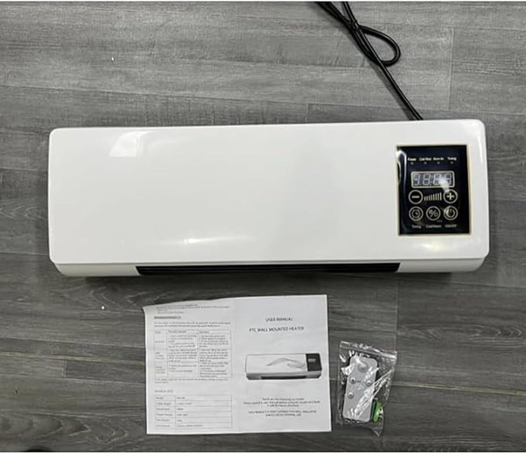 Climafy-Klimaanlage, tragbare, wandmontierte mobile Klimaanlage, Mini-Split-Klimaanlage mit Heiz- und Lüfterfunktionen, Wandmontage mit Fernbedienung for Zuhause und Büro(C)