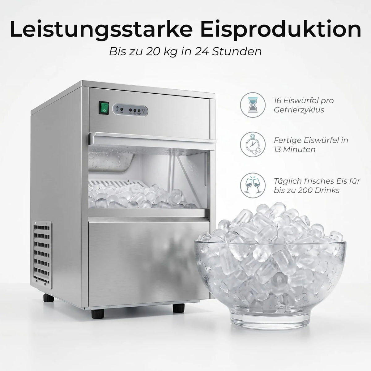 Power Eiswürfelmaschine