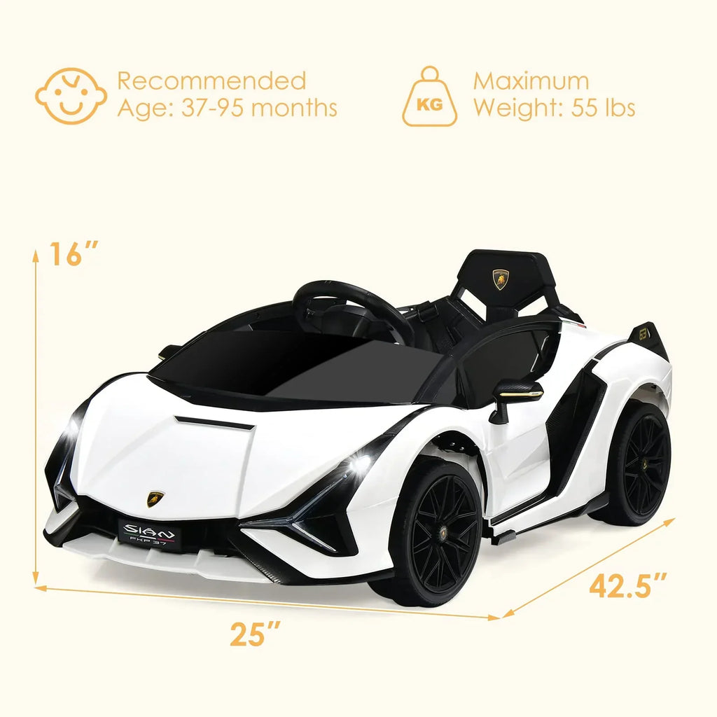 Lamborghini Licenciado Eléctrico con Suspensión y Bluetooth