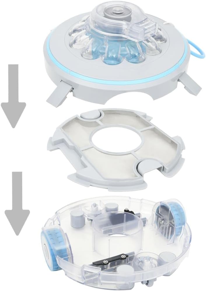 vidaXL Poolroboter Poolreiniger Kabellos Pool Bodensauger Sauger Reiniger Roboter Schwimmbadreiniger Bodenreiniger Poolsauger Poolrunner 27W