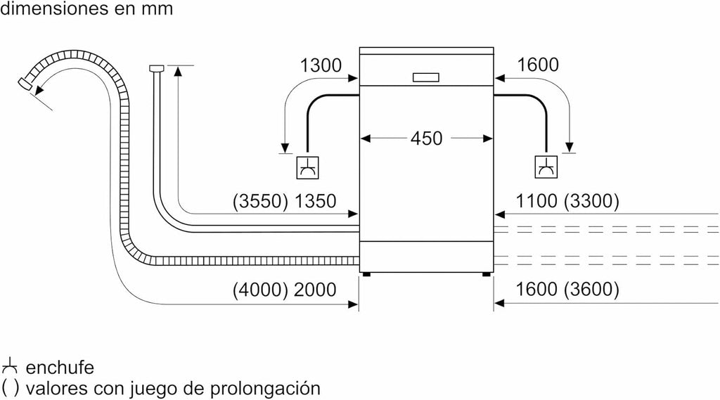 Balay Lavavajillas 3Vn4010Ba 45 Cm, Libre instalación, Blanco