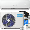 Split Klimaanlage 12000 BTU，4-in-1-Kältegerät mit Heizen, Kühlen, Entfeuchten und Lüften, bis75 m², ultraleise, Fernbedienung & APP, 24h-Timer/Schlaf/ECO-Energiesparmodus, inkl. Montagematerial