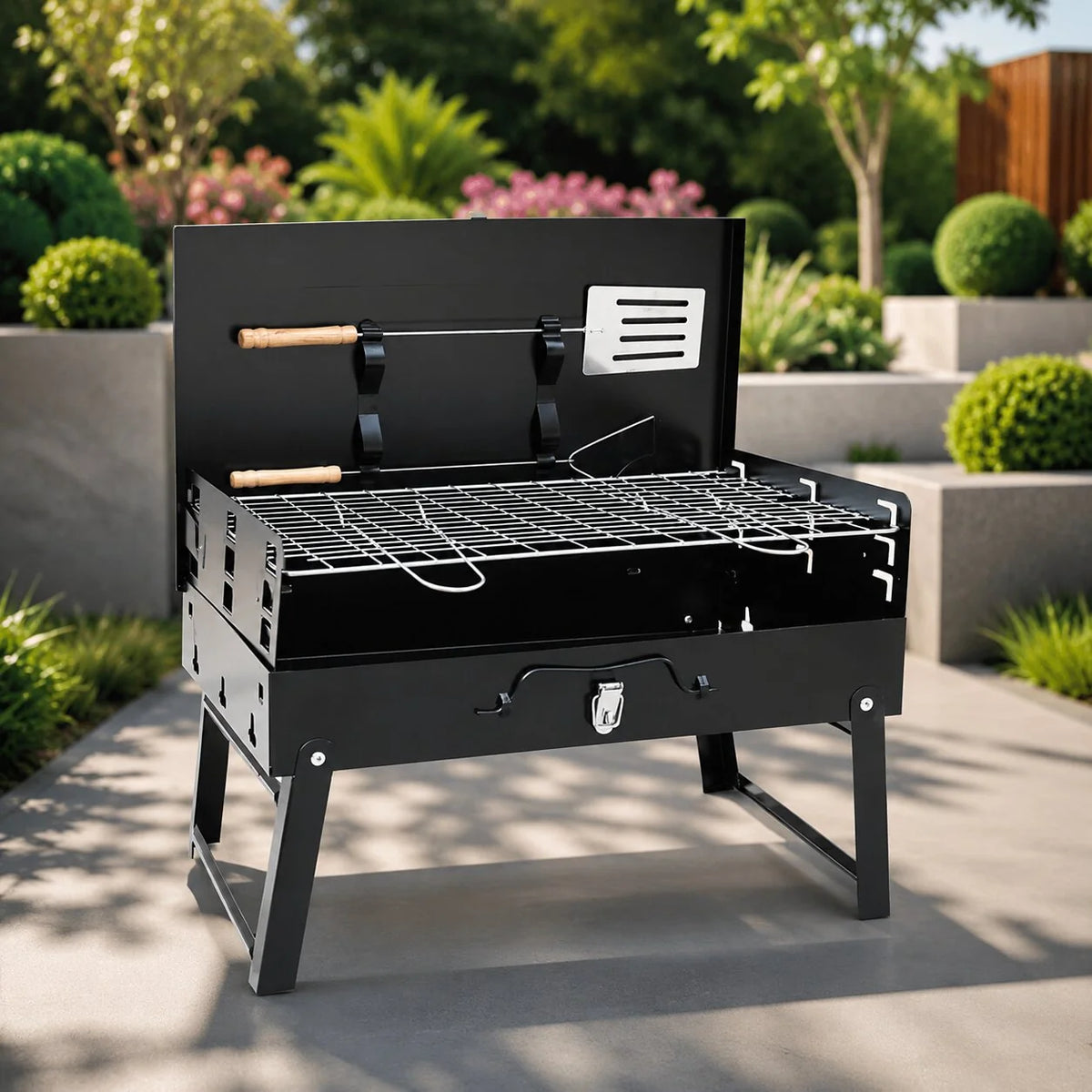 Faltbarer Holzkohlegrill | Kohlekoffer