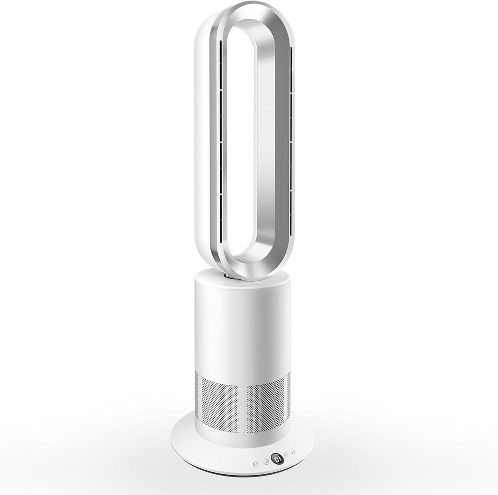 TP09Plus 2-in-1 Turmventilator - 10 Kühl- & 3 Heizstufen, Fernbedienung & LED Touch-Bedienung, Leiser für den Heimgebrauch