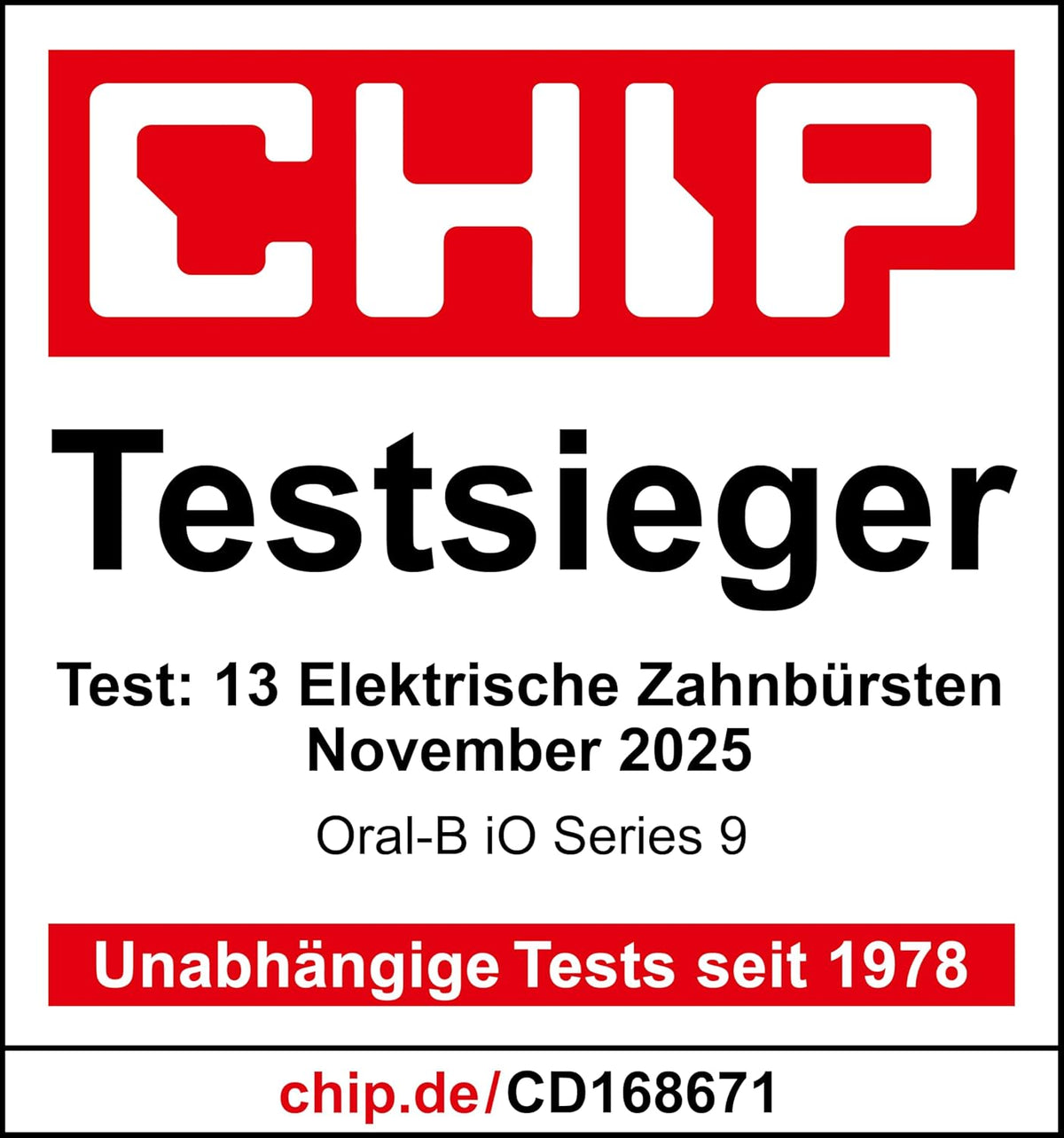 Oral-B iO Series 9 Elektrische Zahnbürste — Electric Toothbrush, Inkl. 1 Aufsteckbürste — 7 Modi für Zahnpflege, CHIP Testsieger (11/25), Designed by Braun, Dunkelblau